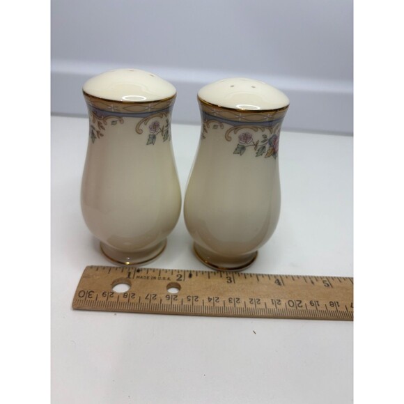 Lenox SOUTHERN Vista Salt & Pepper Set w/Stoppers Vintage Discontinued USA - Picture 7 of 7